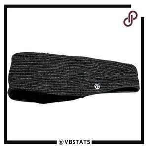 Lululemon Black/Gray Heather Headband One Size